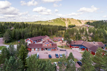 Vybild över Gästcenter i Orsa Grönklitt