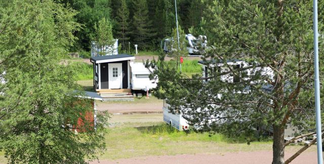 Camping med husvagnar i Orsa Grönklitt